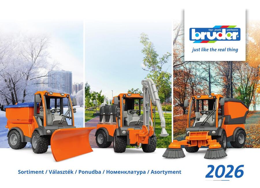 Coperta catalogului oficial Bruder 2026