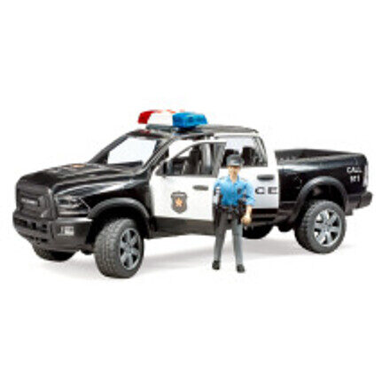 Mașină de poliție Bruder RAM 2500 Pickup cu figurină de polițist